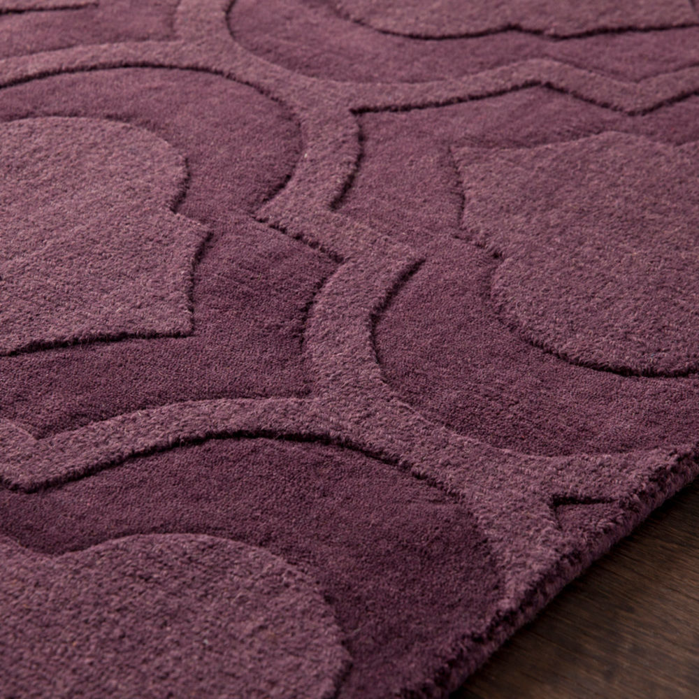Surya Central Park AWHP4013 Eggplant Patterned Wool Rug from the