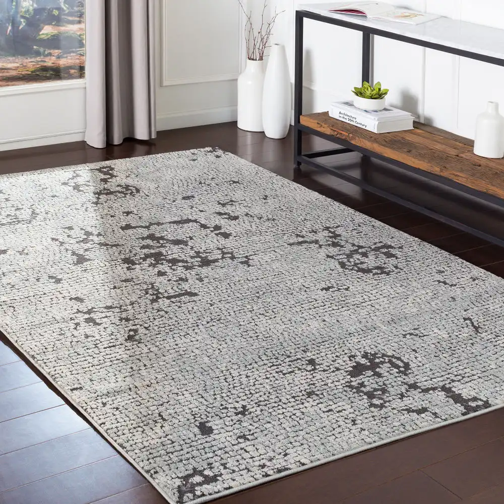 Modern Loom Aceri ACI-2301 Taupe Abstract Synthetic Rug from the Modern ...