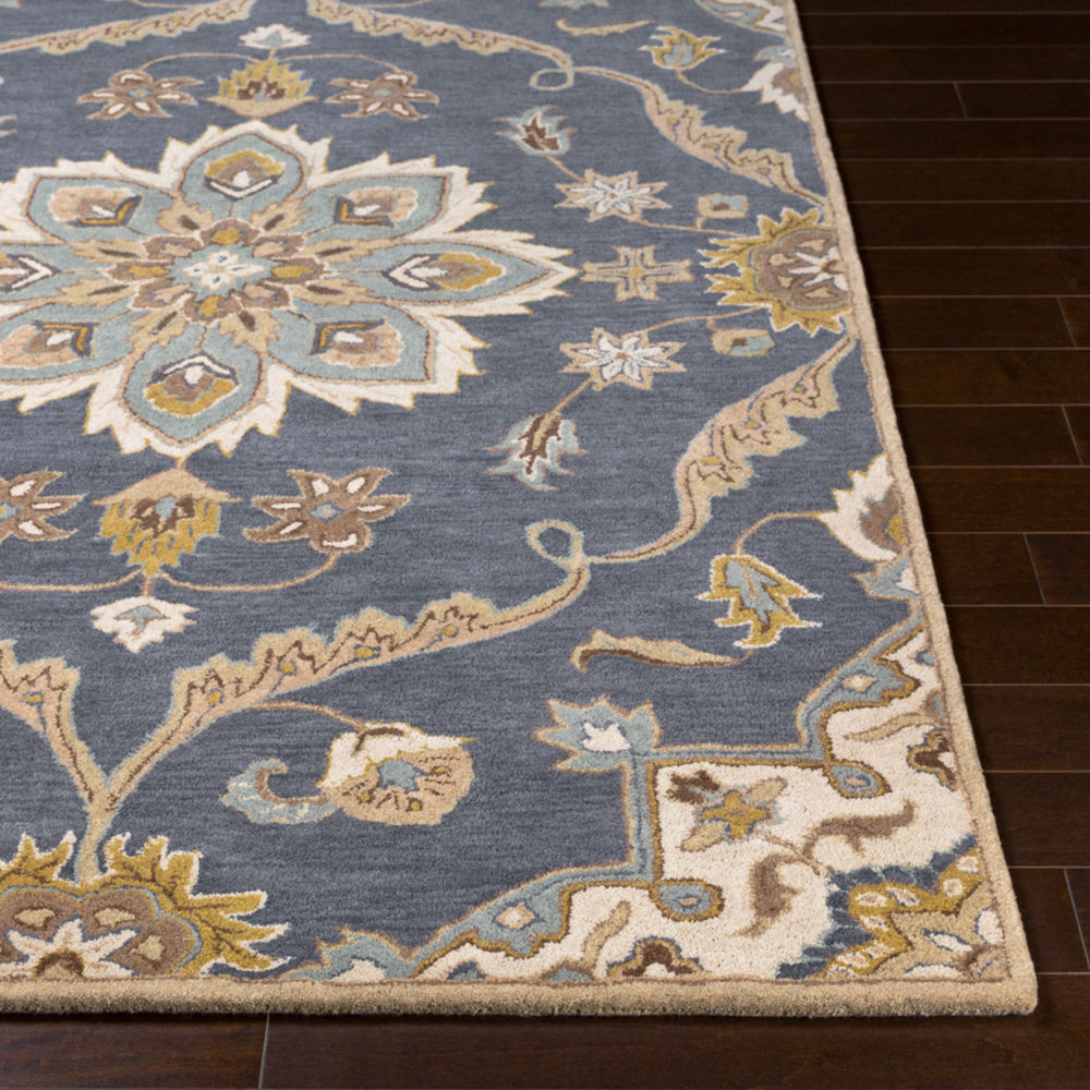 Surya Caesar CAE1205 Denim Traditional Wool Rug from the Assorted