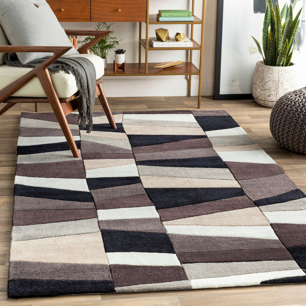 Cosmopolitan COS-9188 Charcoal Synthetic Abstract Rug