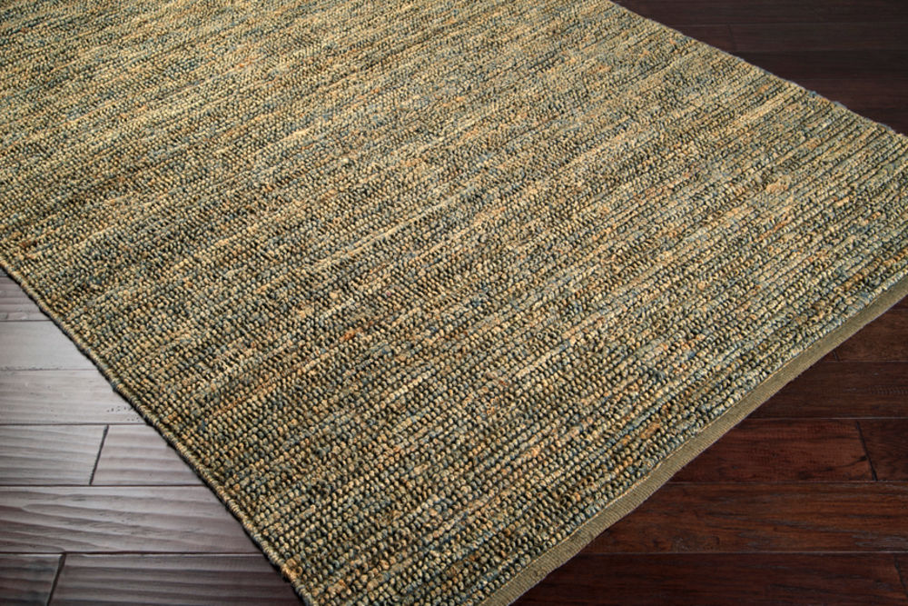 Surya Continental COT1941 Emerald Solid Colored Natural Fiber Rug from