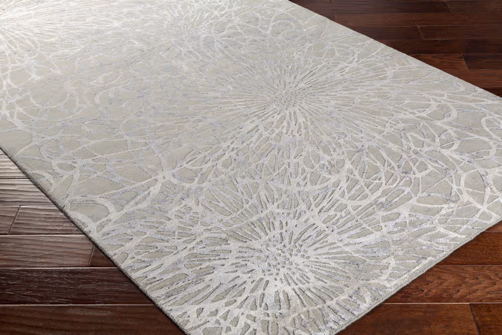 Surya Etienne ETI9003 Sea Foam Silk Wool Rug from the Modern Rug