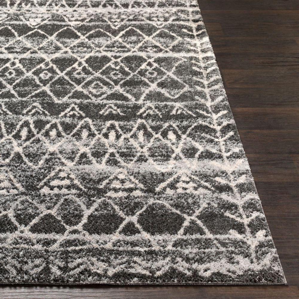 Surya Flokati FKT2306 Medium Gray Synthetic Abstract Rug from the Shag