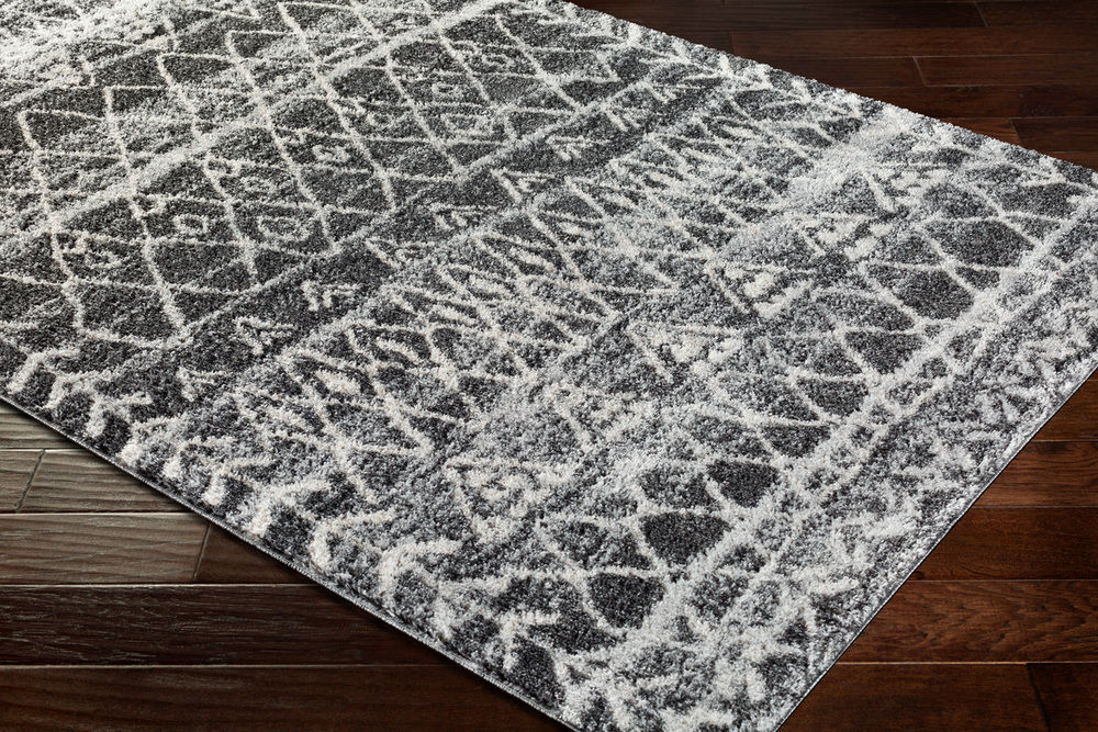 Surya Flokati FKT2306 Medium Gray Synthetic Abstract Rug from the Shag