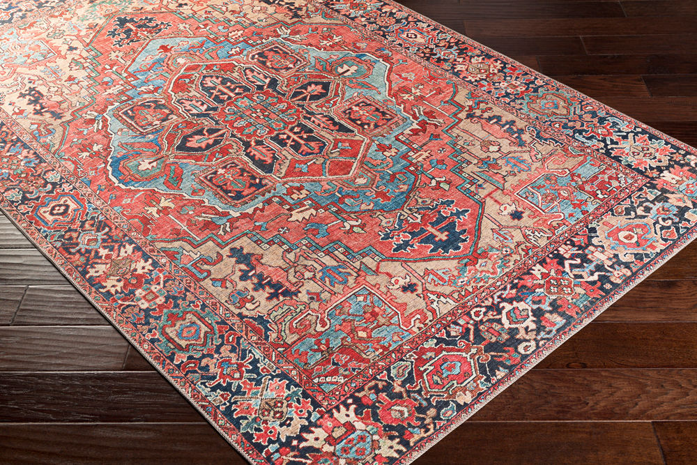 Surya Iris IRS2310 Bright Red Synthetic Traditional Rug from the