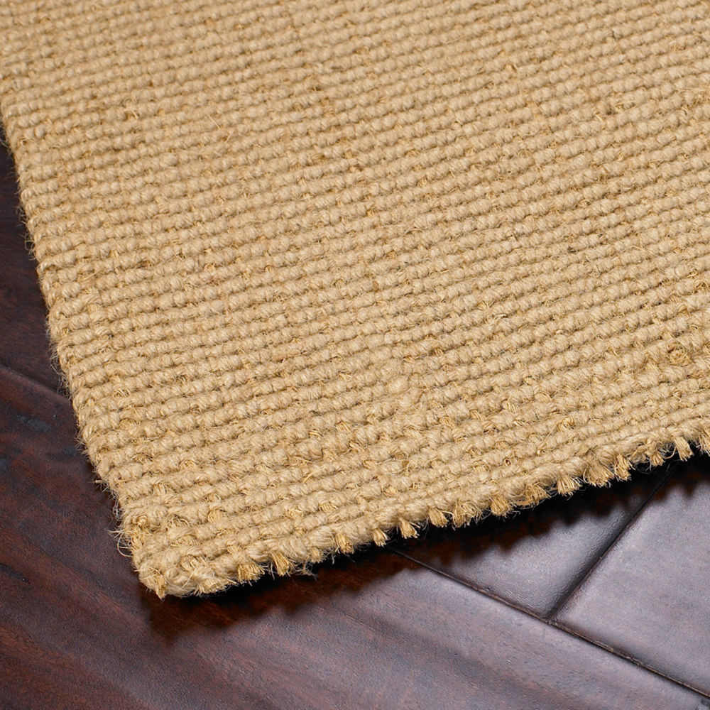 Surya Jute Woven JS13 Camel Natural Fiber Solid Colored Rug from the