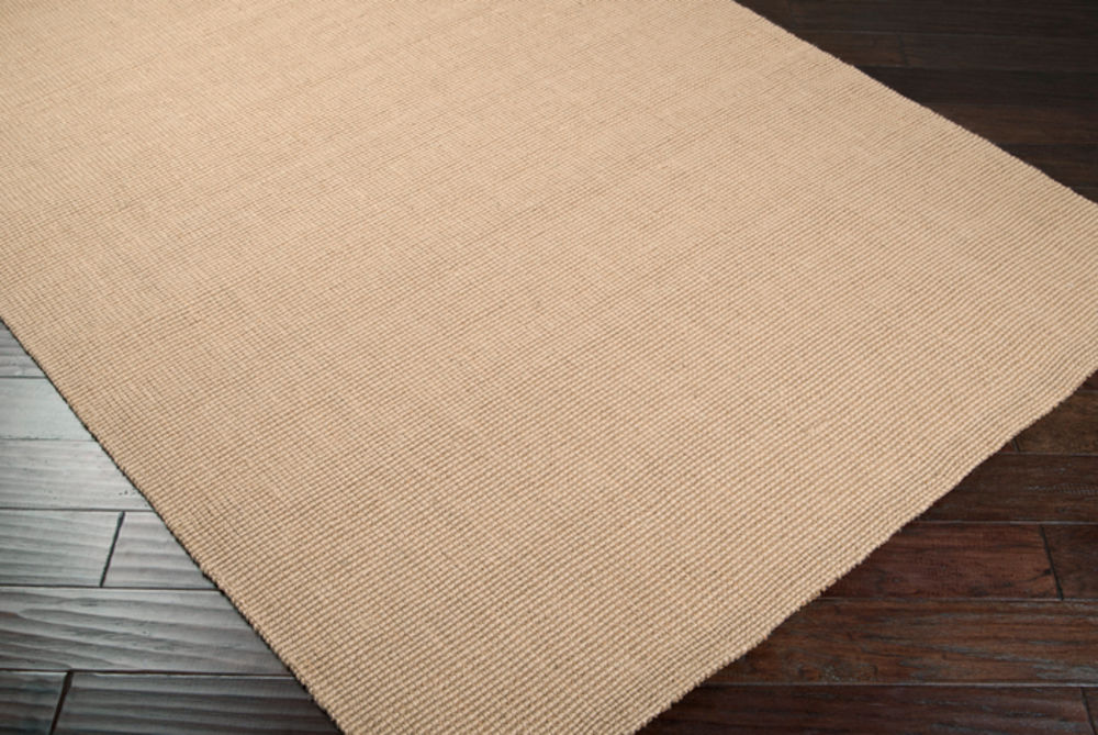 Surya Jute Woven JS13 Camel Natural Fiber Solid Colored Rug from the