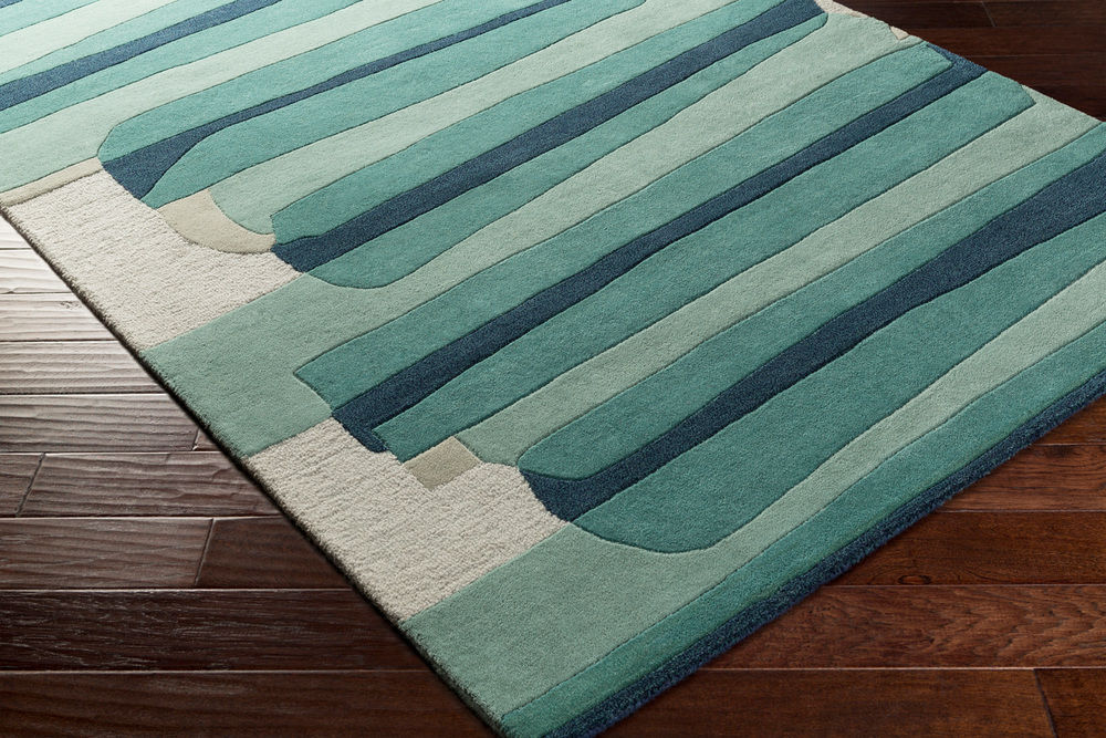 Surya Kennedy KDY3011 Emerald Wool Abstract Rug from the Modern Rug