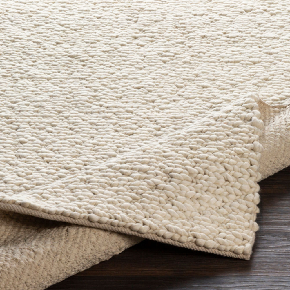 Surya Kapara KPA1000 Cream Wool Solid Colored Rug from the Solid Rugs