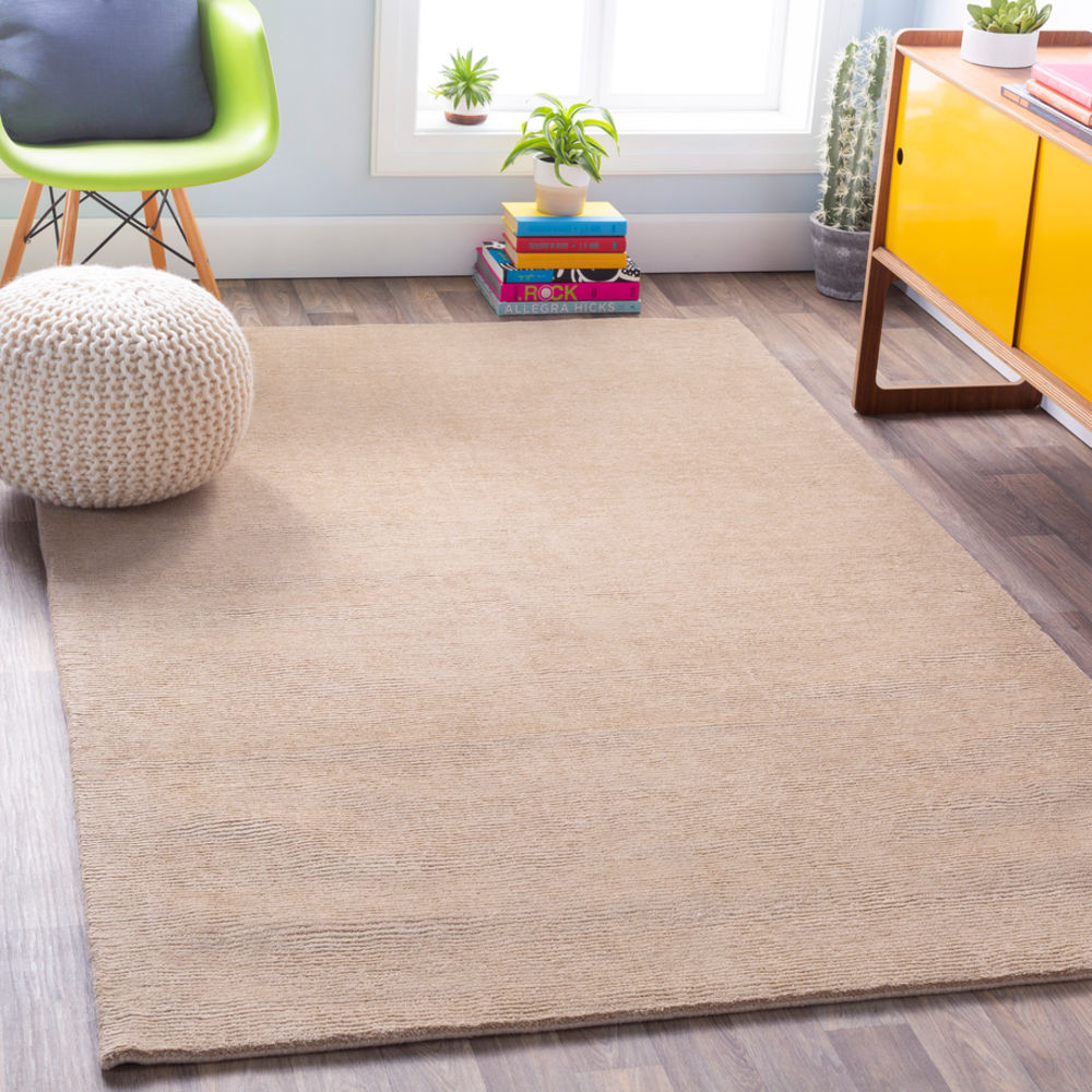 Surya Mystique M335 Taupe Solid Colored Wool Rug from the Solid Rugs