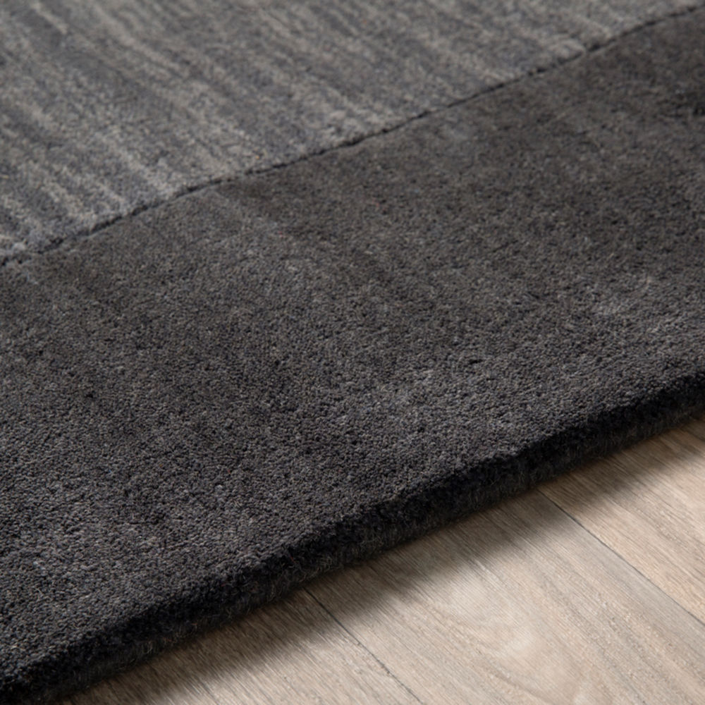 Surya Mystique M347 Charcoal Bordered Wool Rug from the Modern Border