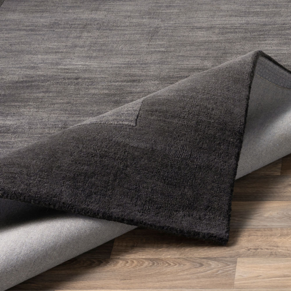 Surya Mystique M347 Charcoal Bordered Wool Rug from the Modern Border