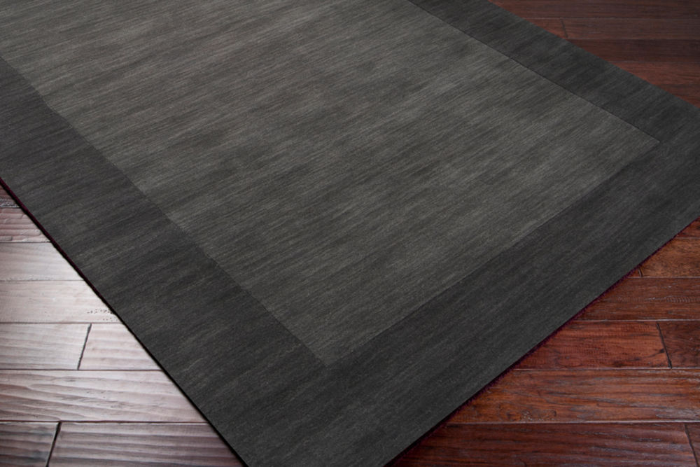 Surya Mystique M347 Charcoal Bordered Wool Rug from the Modern Border