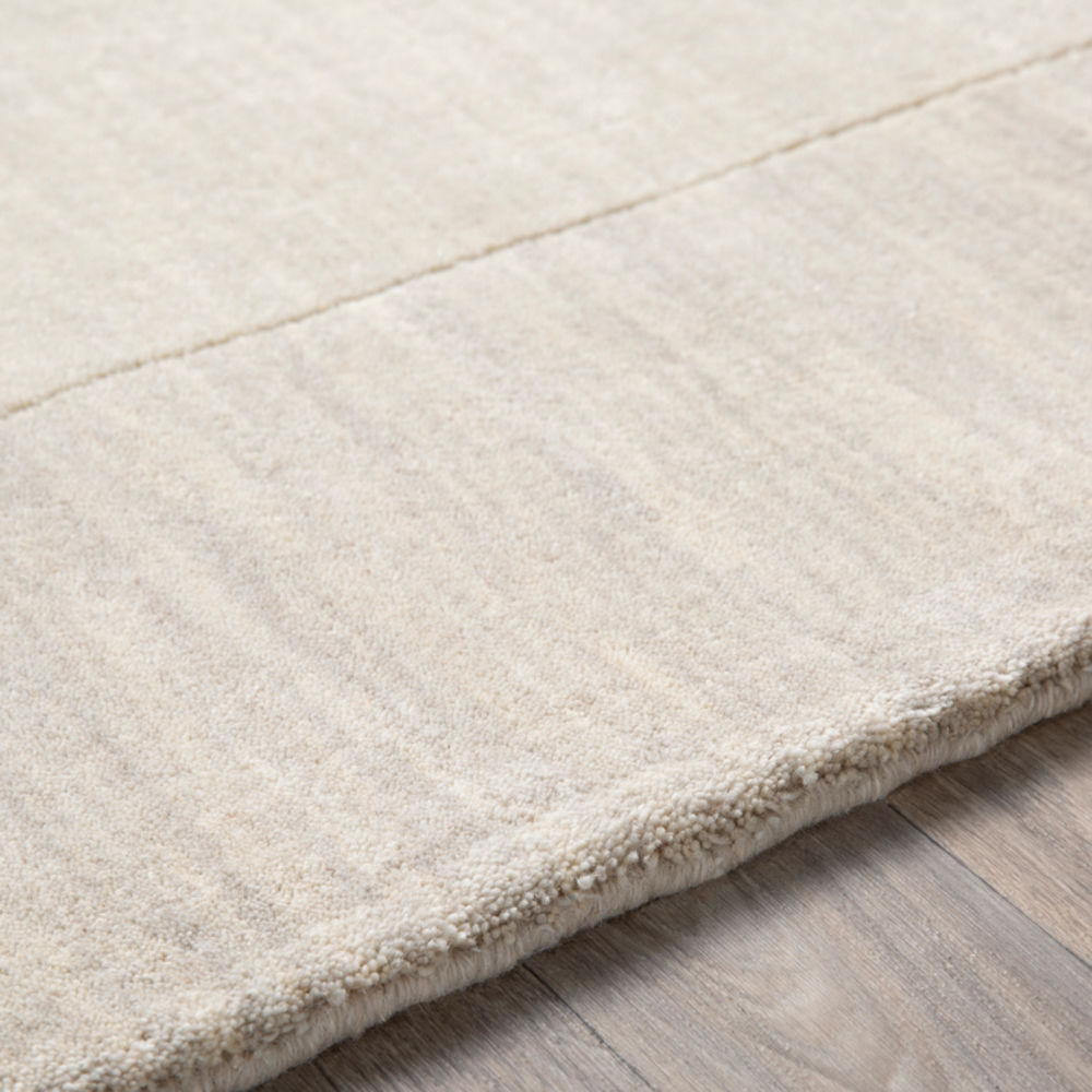 Surya Mystique M348 Cream Solid Colored Wool Rug from the Modern