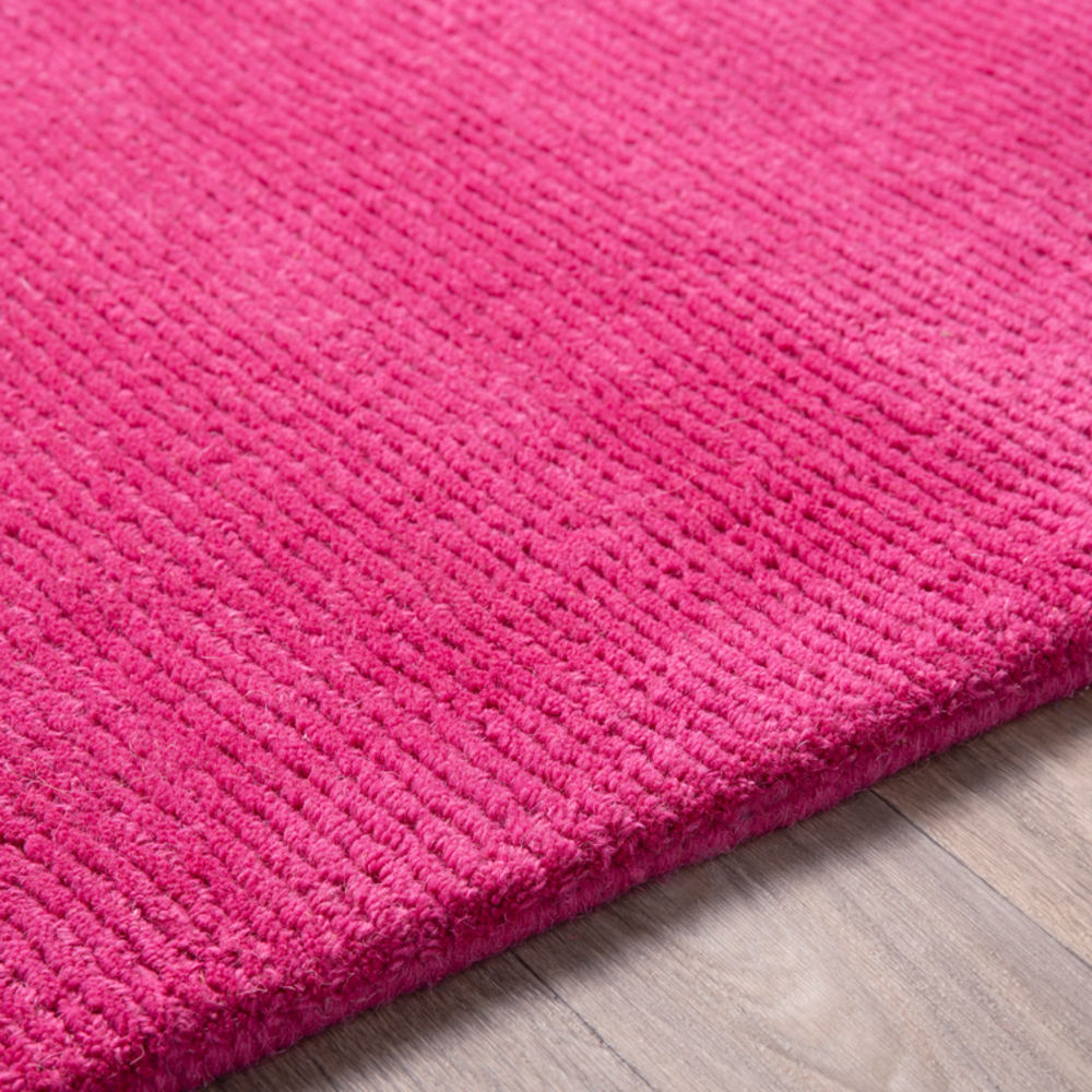 Surya Mystique M5327 Bright Pink Wool Solid Colored Rug from the Solid