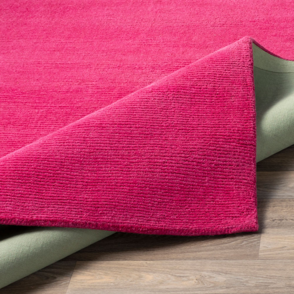Surya Mystique M5327 Bright Pink Wool Solid Colored Rug from the Solid Rugs collection at