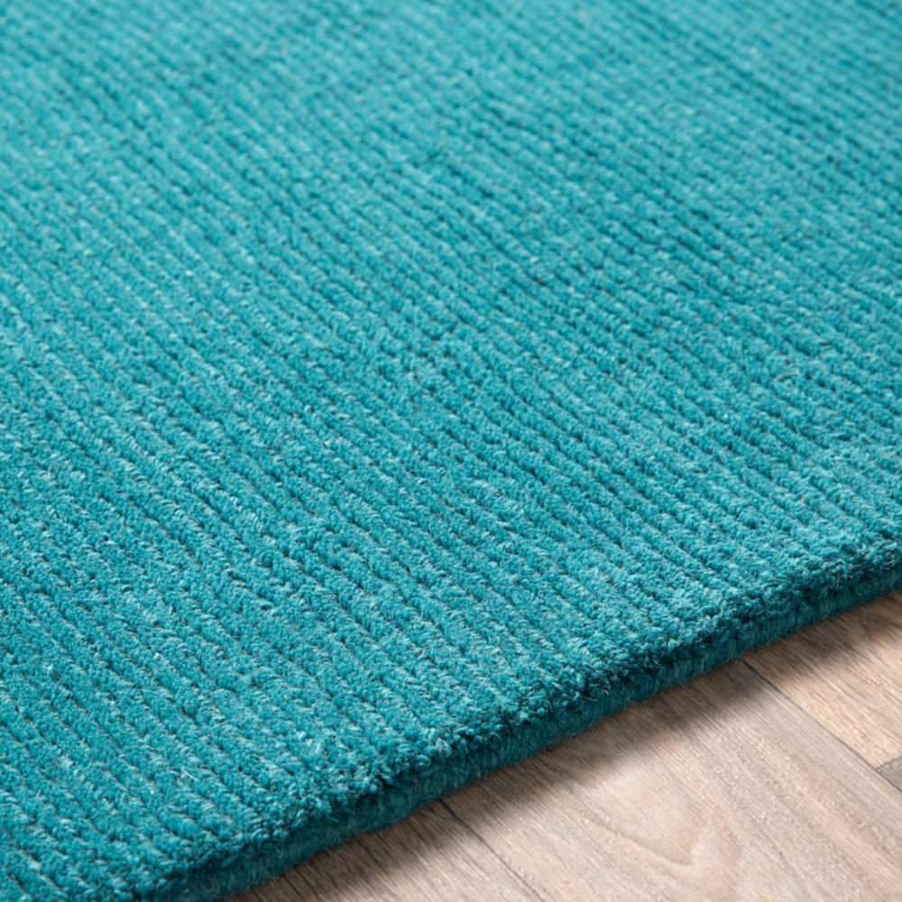 Surya Mystique M5330 Teal Wool Solid Colored Rug from the