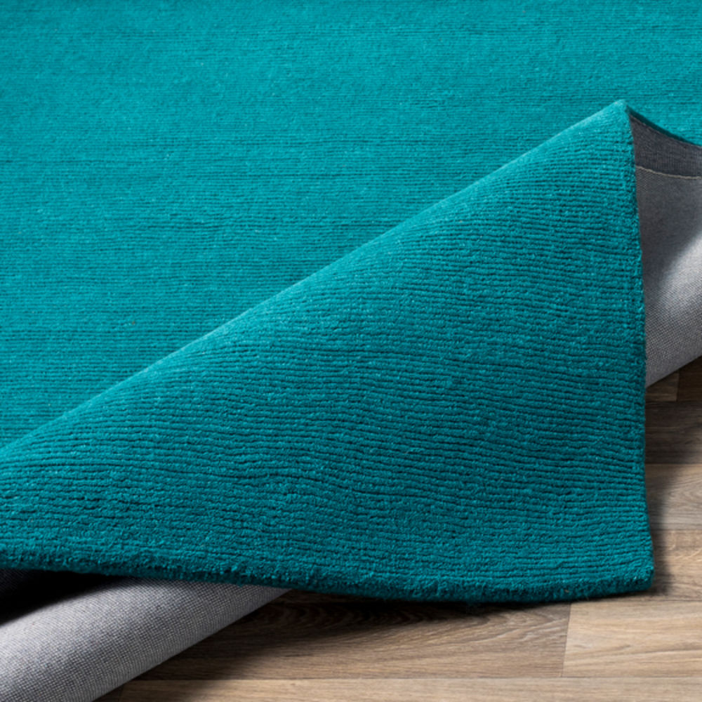 Surya Mystique M-5330 Teal Wool Solid Colored Rug from the Solid Rugs collection at Modern Area Rugs
