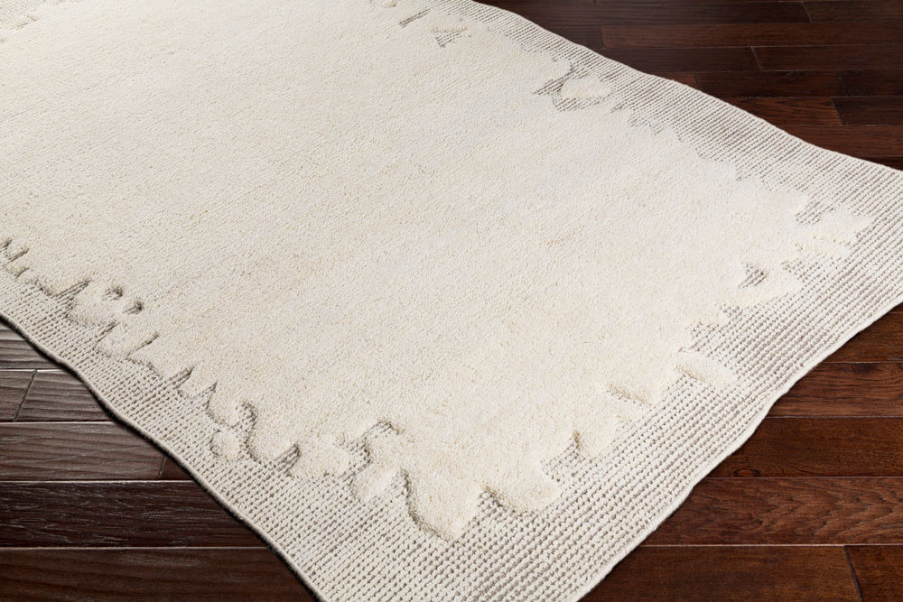 Surya Mezcla MEZ1001 Cream Oddly Shaped Wool Rug from the Shapes