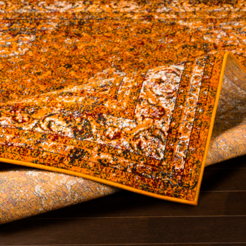 Surya Mumbai MUM2304 Saffron Transitional Traditional Rug from the