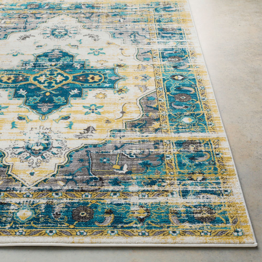 Surya Pepin PEI1002 Aqua Synthetic Transitional Rug from the Assorted