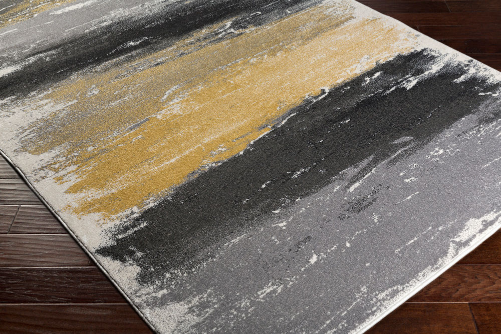 Surya Pepin PEI1008 Medium Gray Synthetic Abstract Rug from the Modern