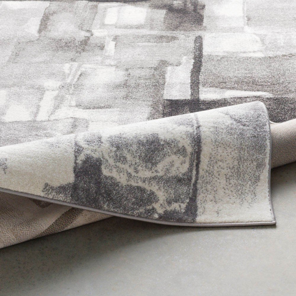 Surya Pepin PEI1019 Black Abstract Synthetic Rug from the Modern Rug