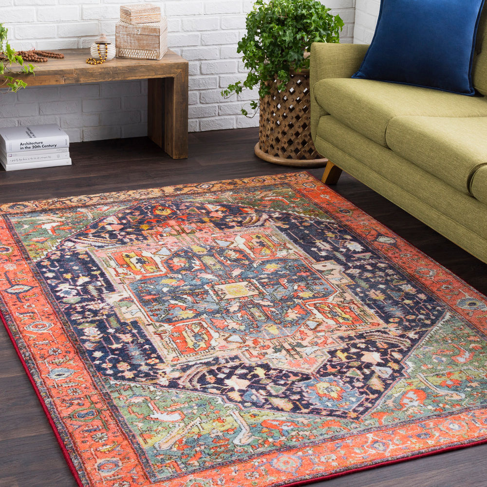 Surya Silk Road SKR2301 Coral Traditional Transitional Rug from the