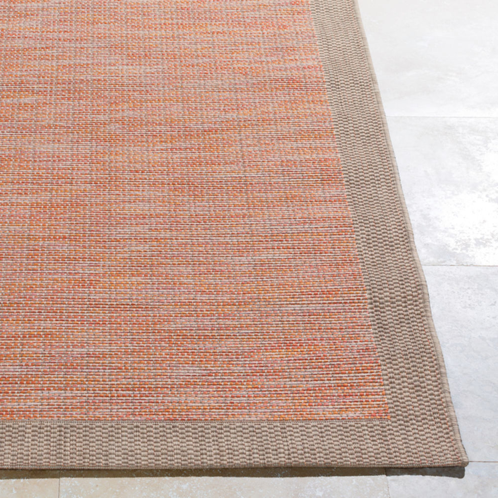 Surya Santa Cruz STZ6003 Burnt Orange Outdoor Synthetic Rug from the