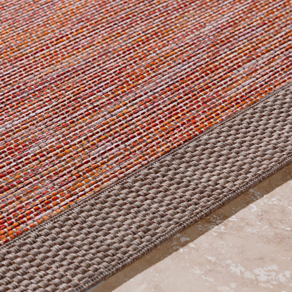 Surya Santa Cruz STZ6003 Burnt Orange Outdoor Synthetic Rug from the