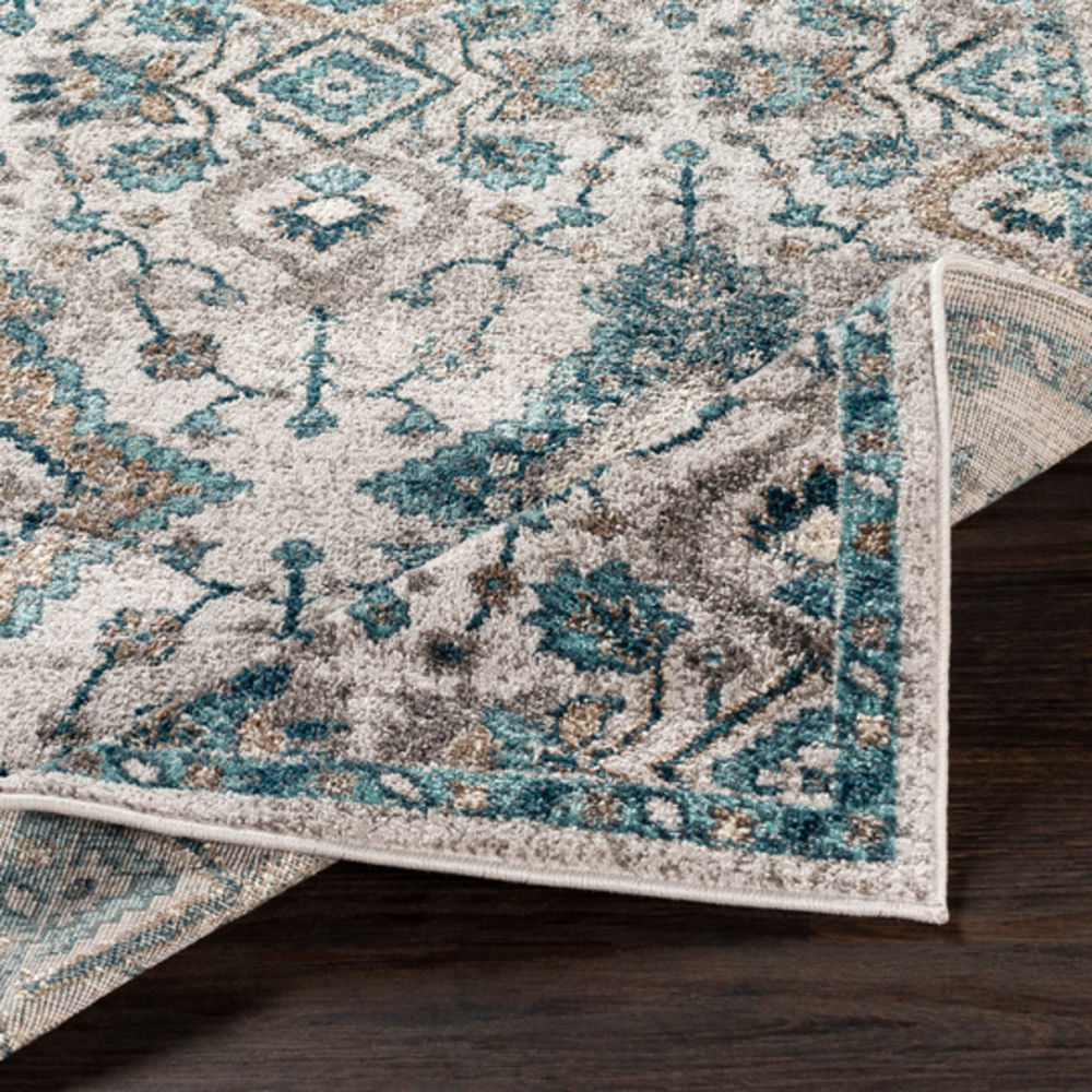 Surya Varanasi VAR2301 Teal Patterned Traditional Rug from the Bauhaus