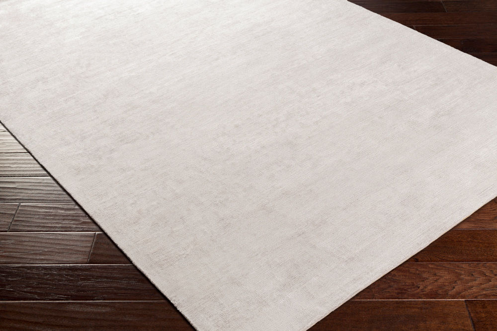 Surya Viola VIO2000 Medium Gray Silk Solid Colored Rug from the Solid