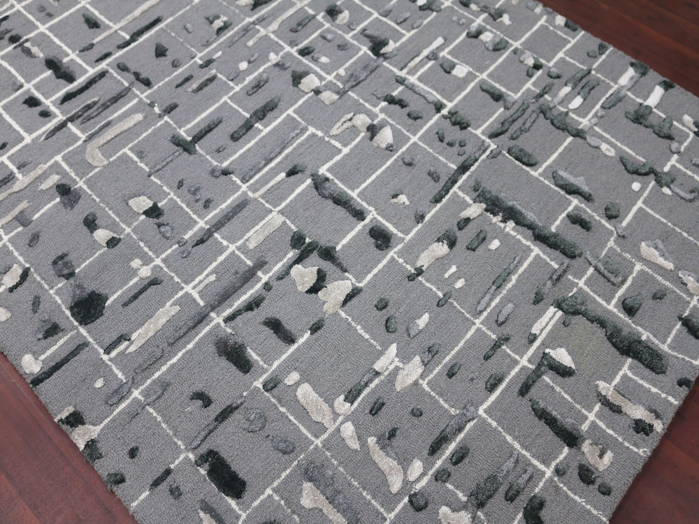 Modern Loom Perla PRL11 Gray Silk Rug from the Assorted Transitional