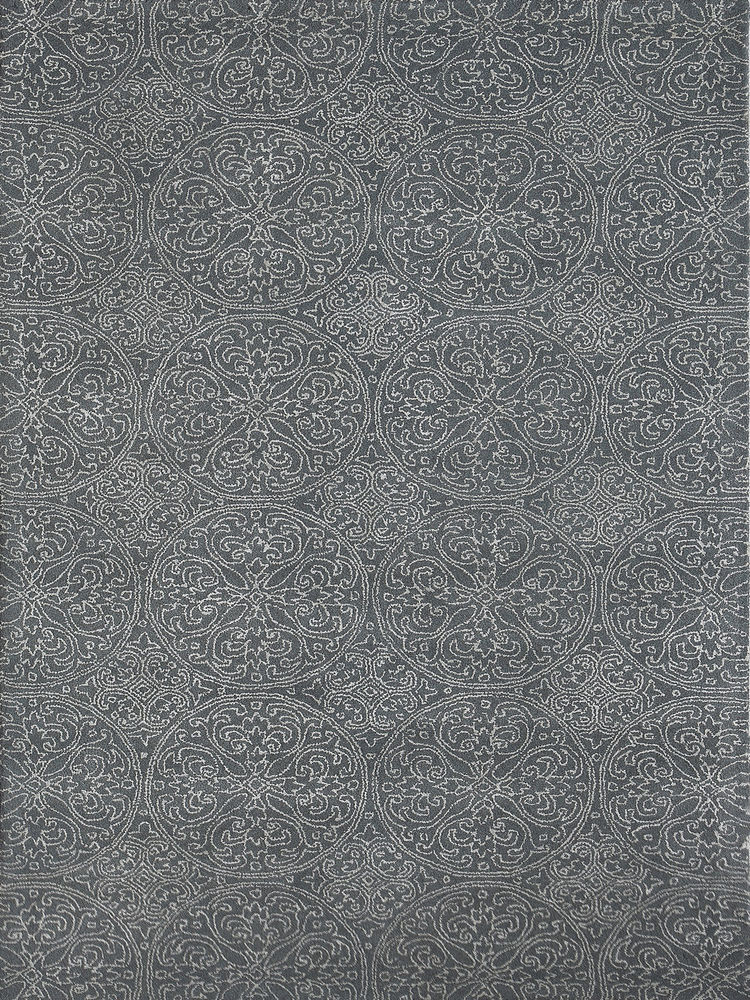 Modern Loom Serendipity SND31 Dark Gray Silk Rug from the Bauhaus