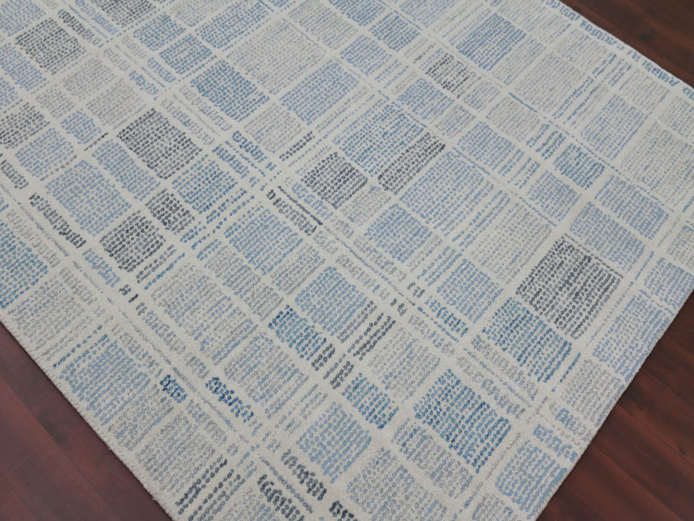 Modern Loom Vector VEC-38 Light Blue Patterned Rug from the Bauhaus ...
