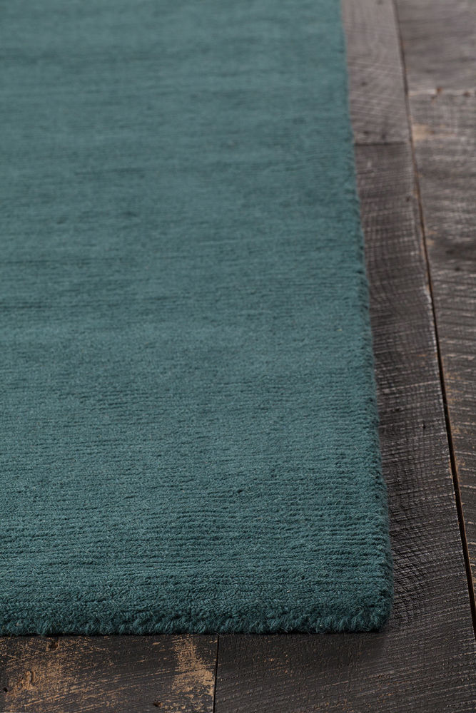 Green Solid Pattern Rug Modern Loom Mystica MYS-29807 Dk. Green Solid Color Rug from the Solid ...