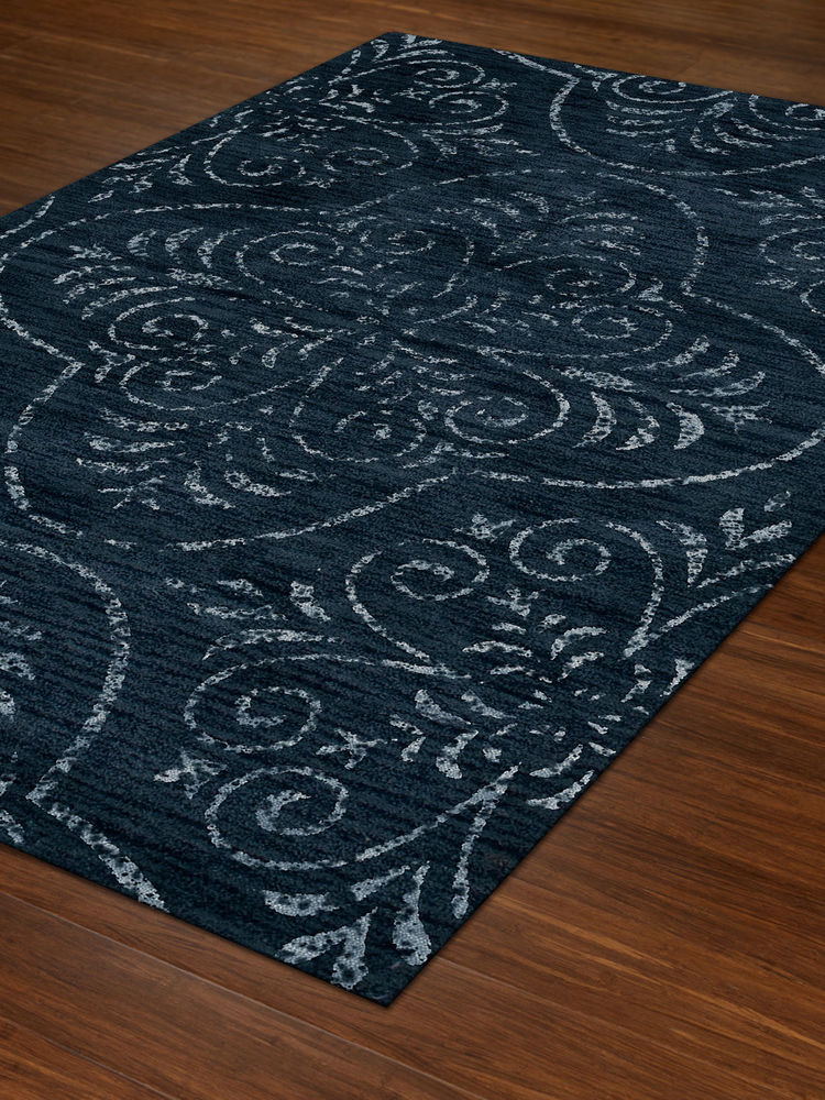 Modern Loom Bella BL3 Navy Wool Rug from the Assorted Transitional Rugs ...