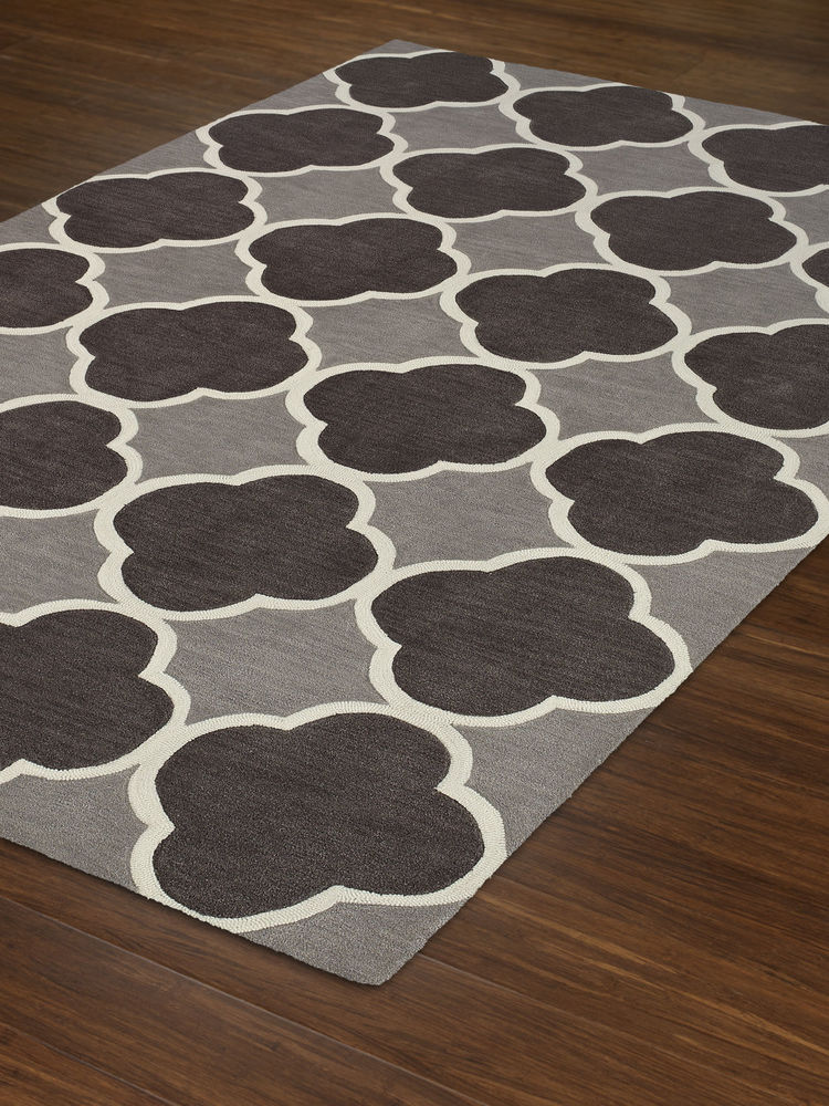 Modern Loom Infinity IF2 Charcoal Rug from the Bauhaus Minimal Design