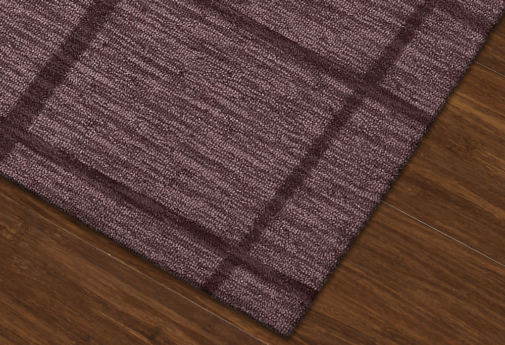 Modern Loom Paramount PT7 Plum Wool Rug from the Bauhaus Minimal Design Rugs collection at