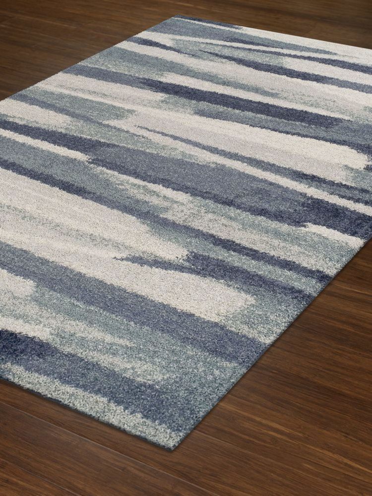 Modern Loom Rocco RC7 Navy Abstract Rug from the Modern Rug Masters collection at Modern Area Rugs