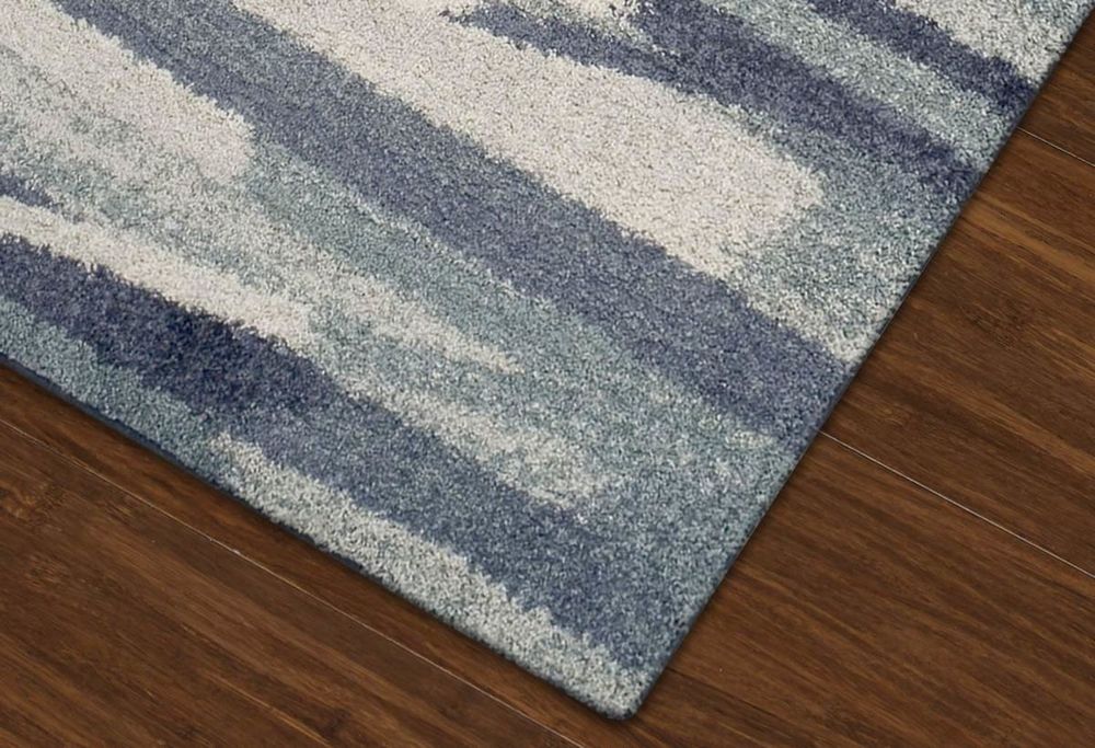Modern Loom Rocco RC7 Navy Abstract Rug from the Modern Rug Masters