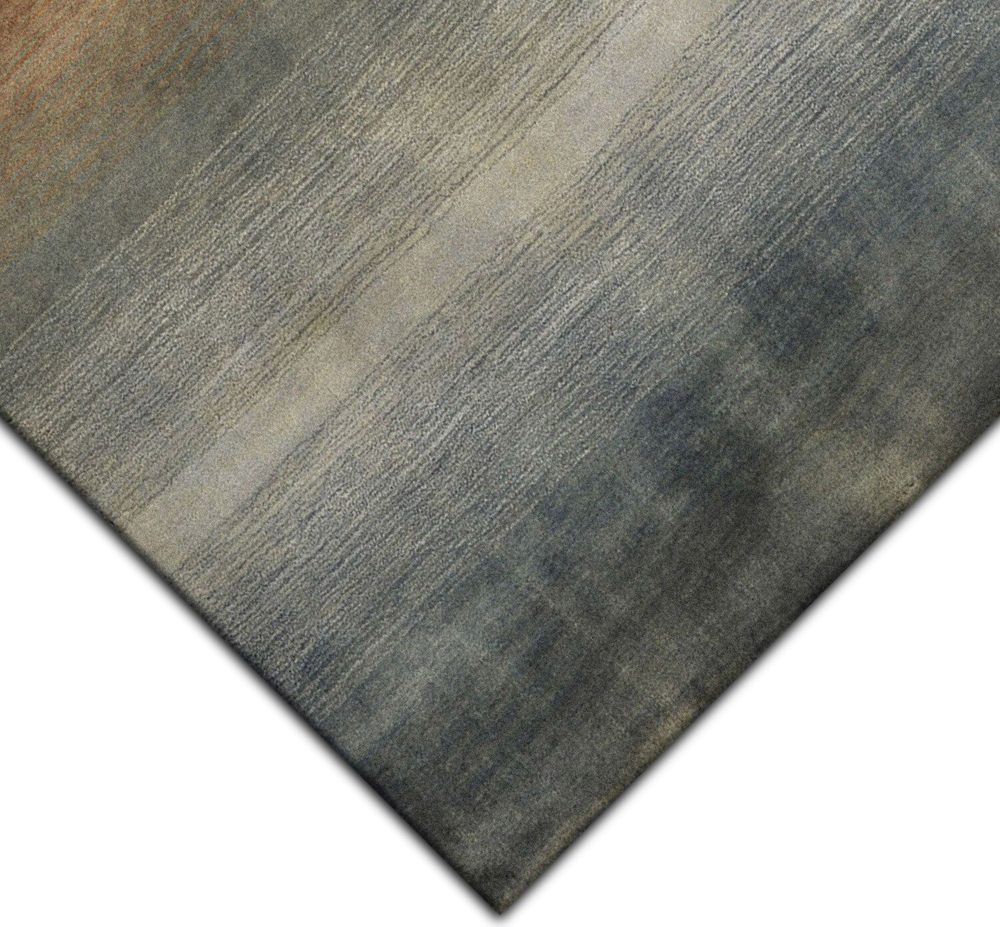 Modern Loom Vienna VIE725003 Blue Abstract Wool Indoor rugs from the Bauhaus Minimal Design