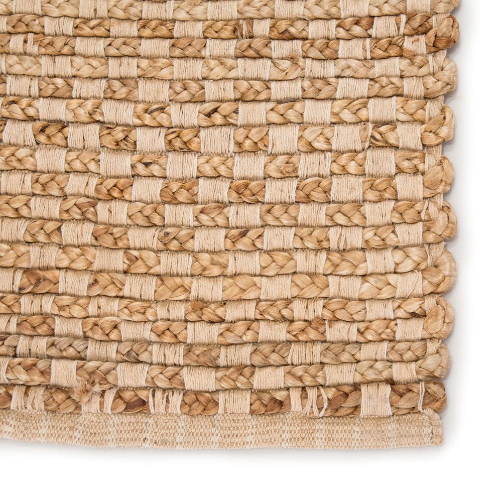 Modern Loom Living Andes AD02 Braidley Beige Hand Loomed Natural Fiber Rug from the Sisal & Jute