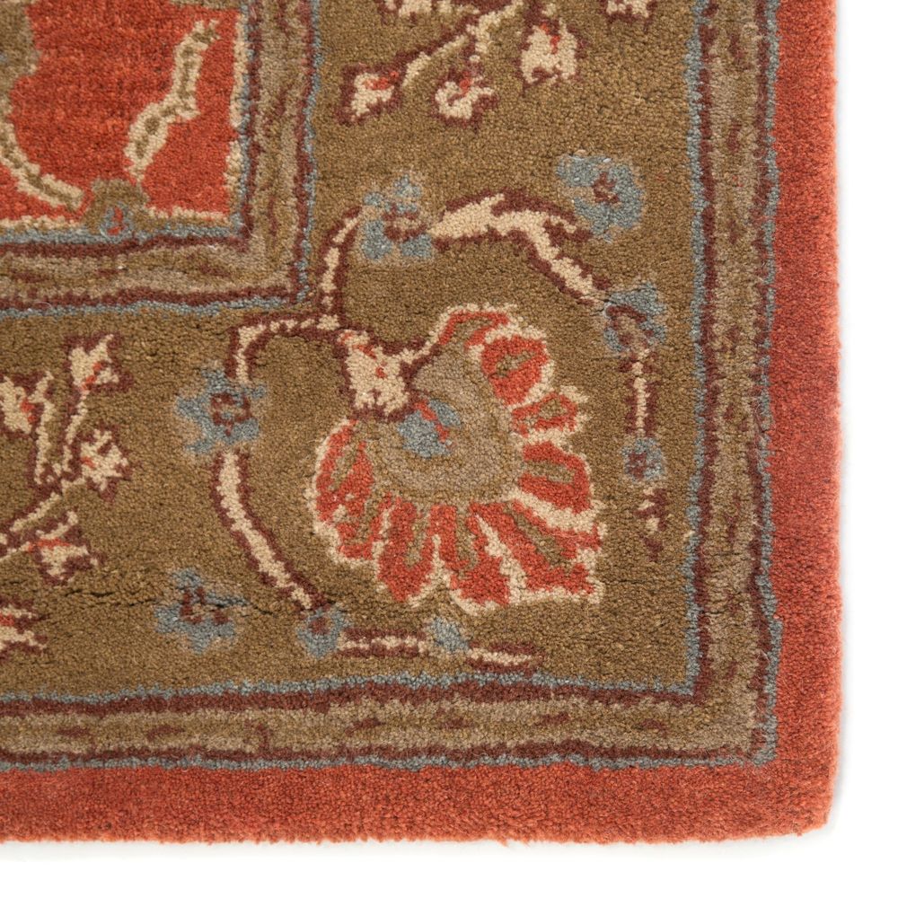 Modern Loom Living Poeme PM51 Chambery Orange Rust Hand Loomed Wool Rug