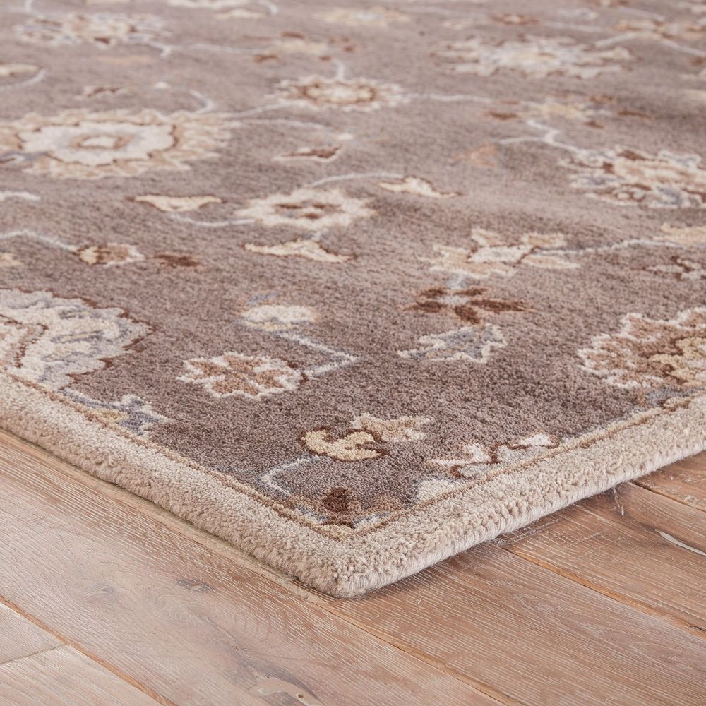 Jaipur Living Poeme PM14 Poeme Nantes Brown Hand Loomed Wool Rug from