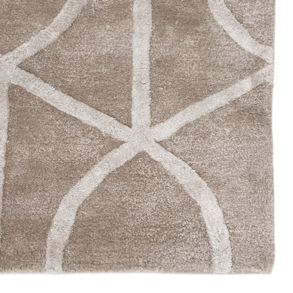Jaipur Living City CT14 Seattle Gray Silver Hand Loomed Wool Rug from the Modern Rug Masters