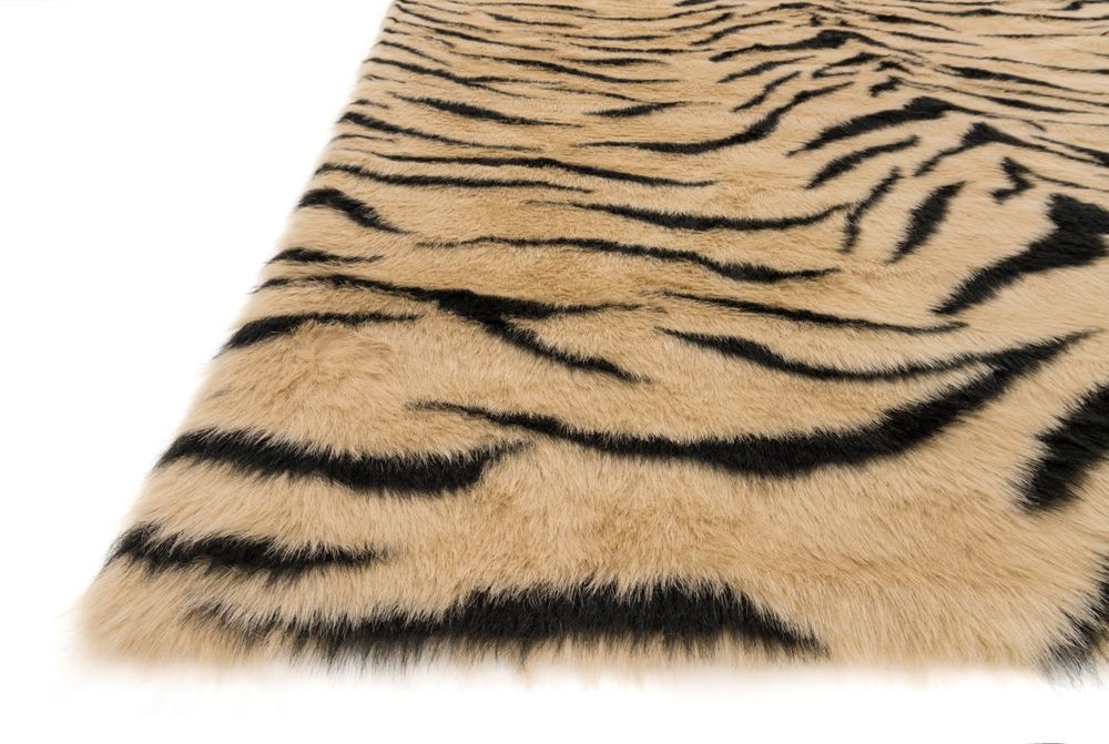 Loloi Danso Shag DA03 Tiger Animal Print Patterned Rug from the Animal