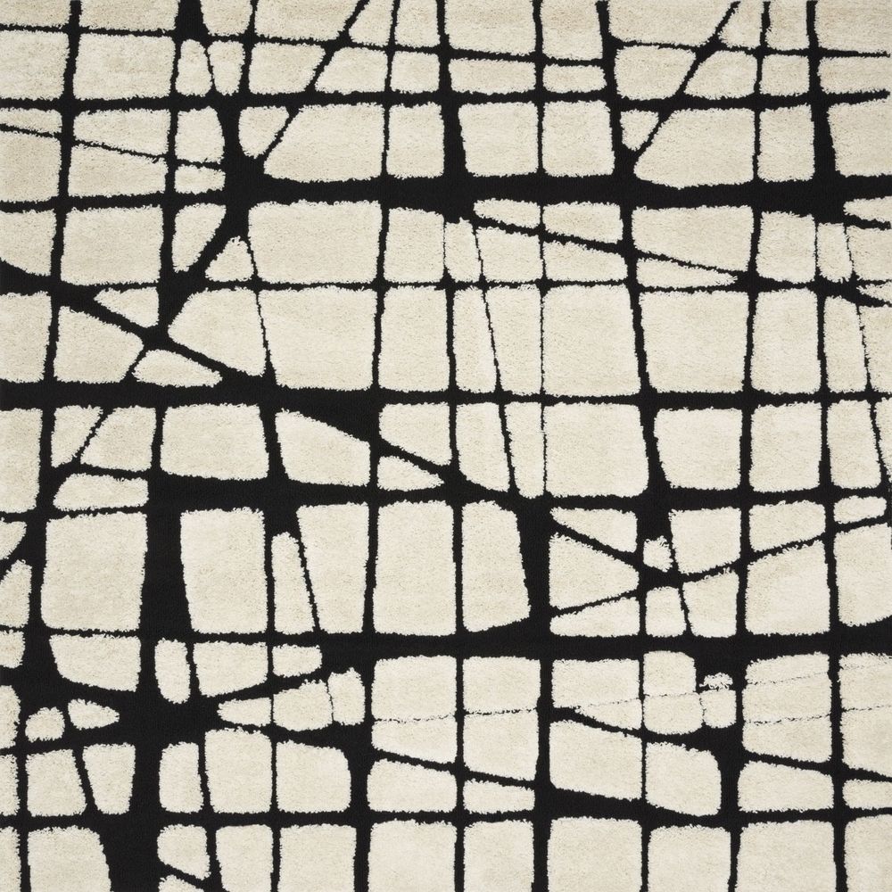 Loloi Enchant EN29 White / Black Hilo Patterned Rug from the Assorted