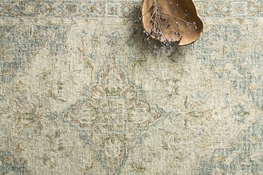 Modern Loom Julian JI07 Seafoam Green / Spa Wool Traditional Rug from