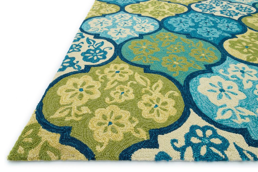 Loloi Ventura HVT03 Hand Hooked Synthetic Rug from the Outdoor Rugs